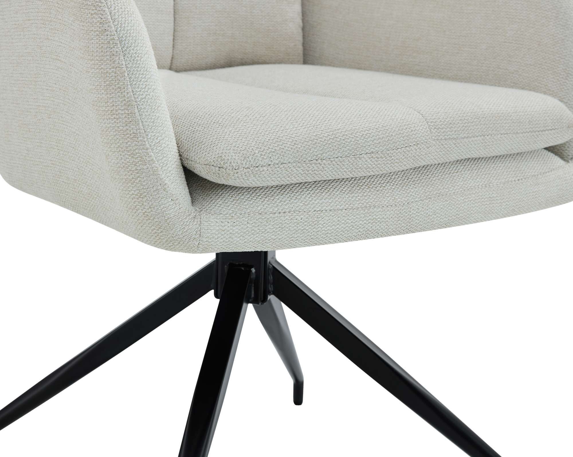 Esszimmerstuhl Somers Stoff, creme