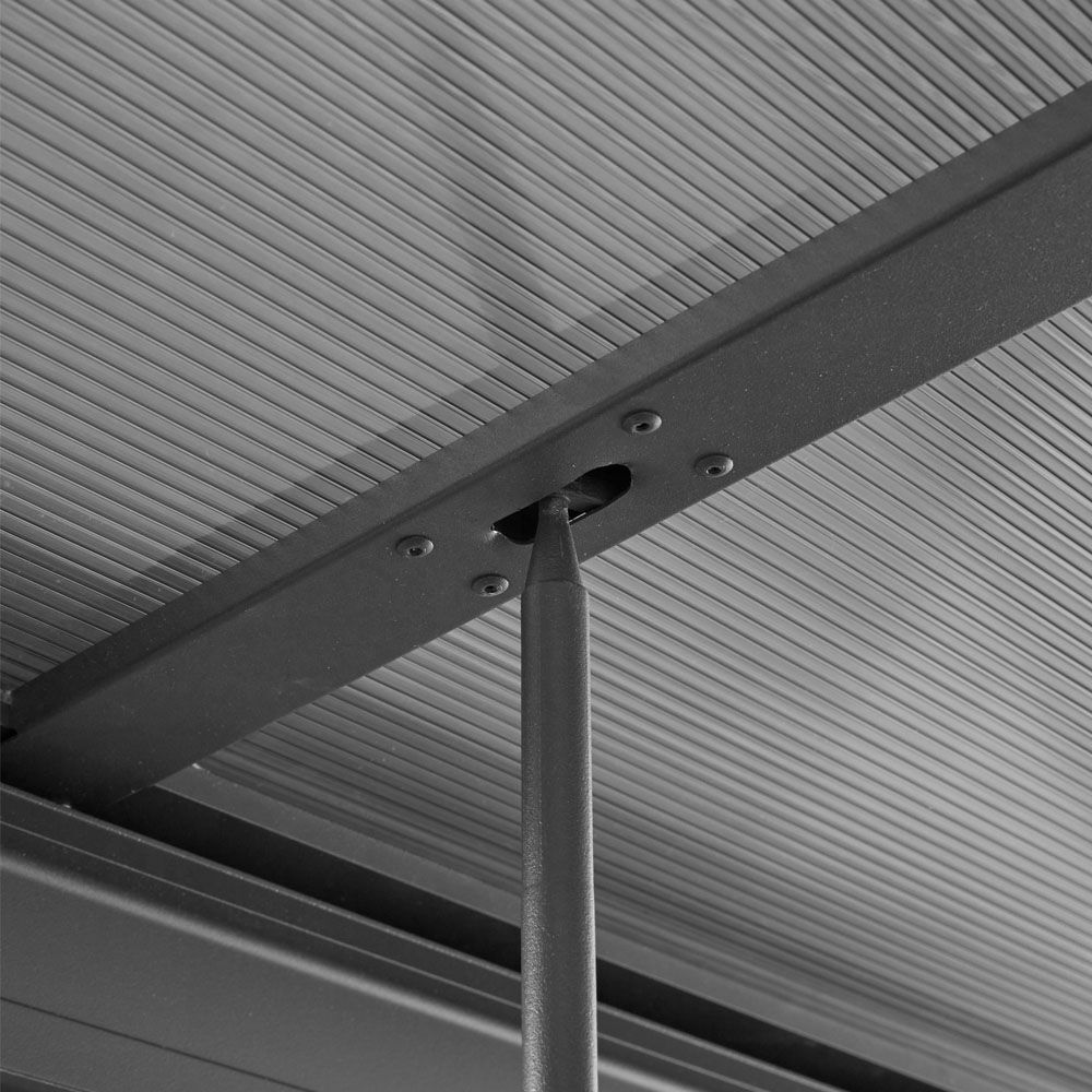 Terrassenüberdachung SOLIS DELUXE - 579 x 295 x cm Grau