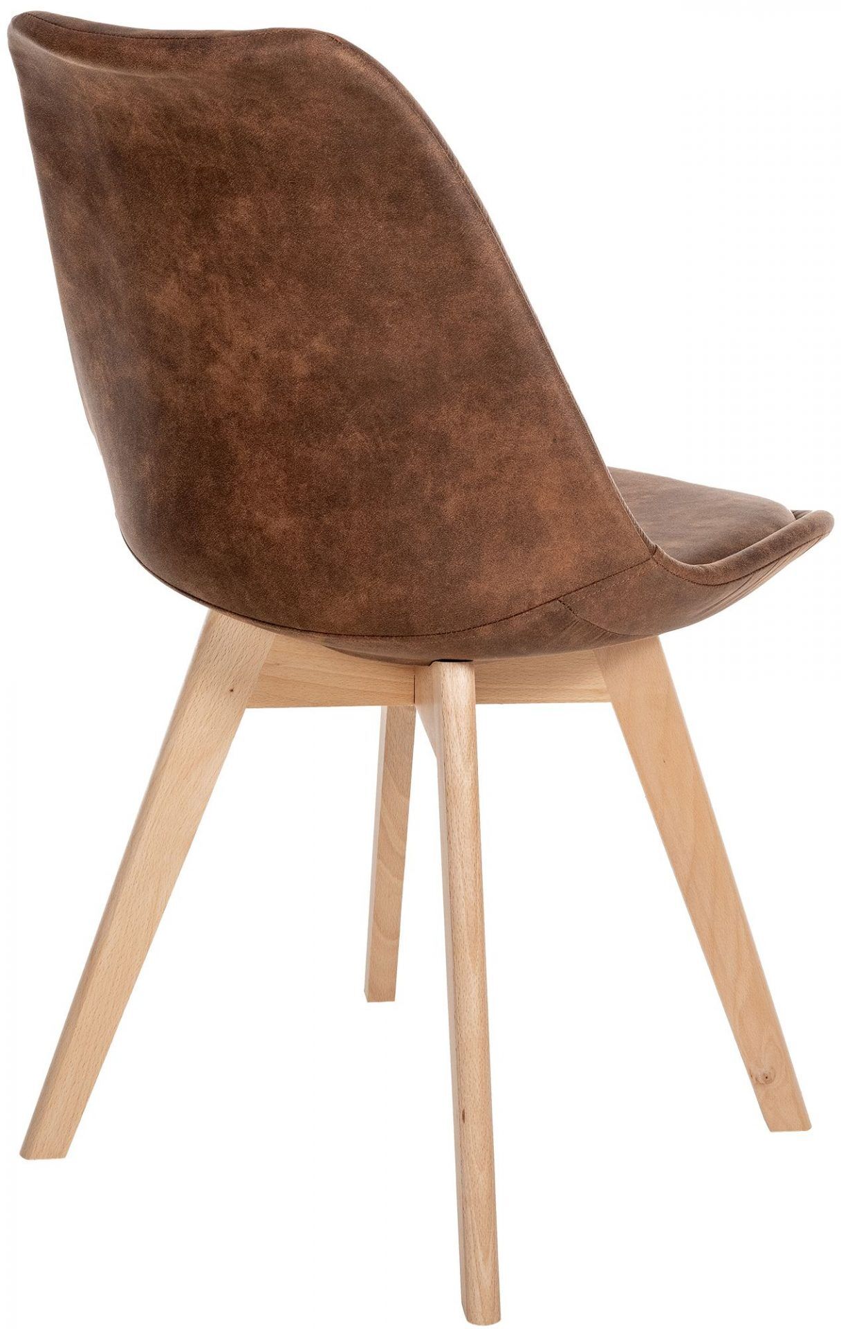 4er Set Stuhl Linares Vintage, braun