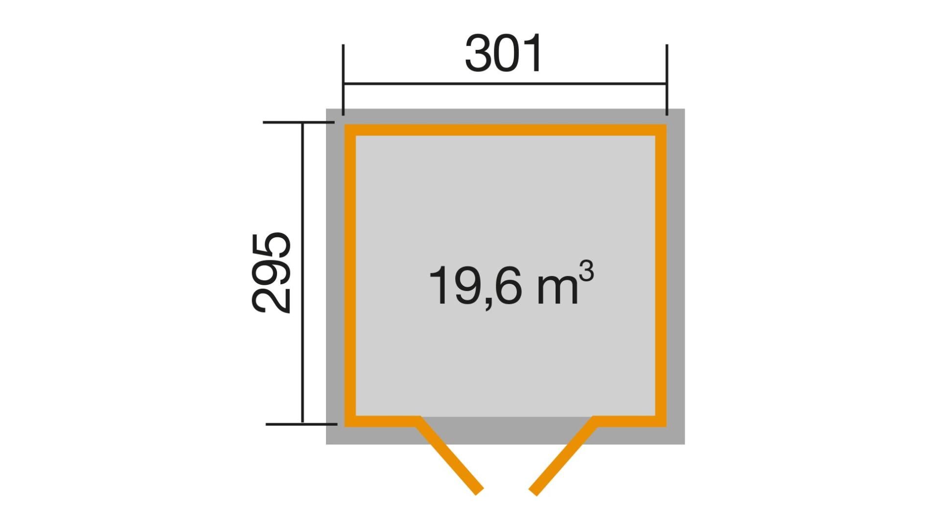 weka Gartenhaus 122 - 3,8x3,2m