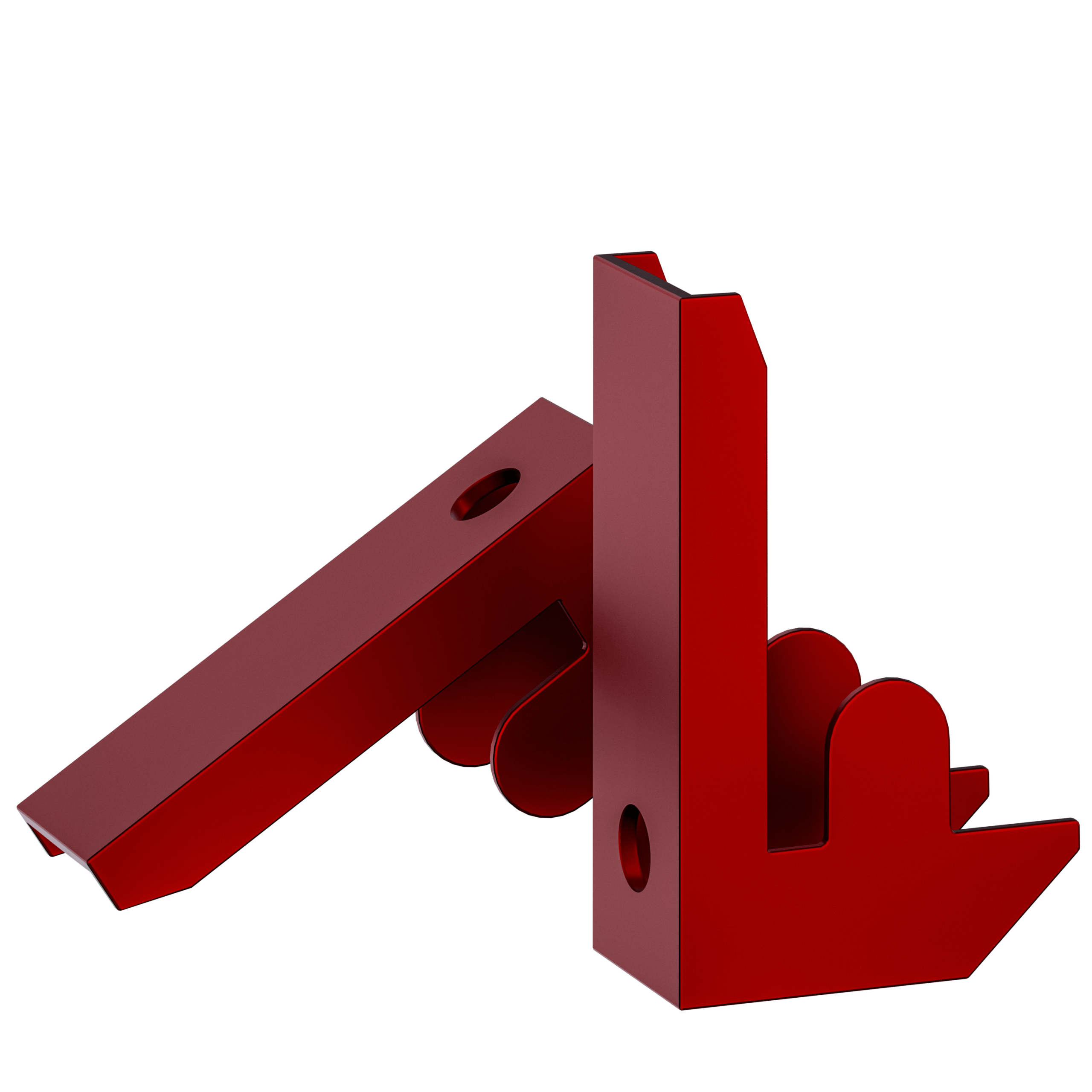 Schwerlasteckregal Rot 180x70x40cm verzinkt 875kg