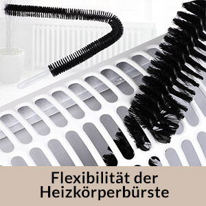Flexible Heizkörperbürste