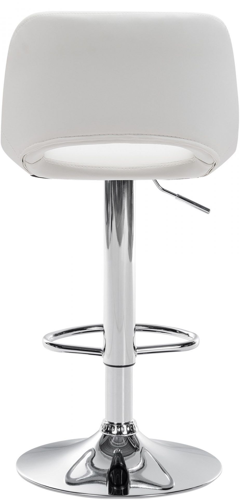 Barhocker Camden Kunstleder chrom, weiß