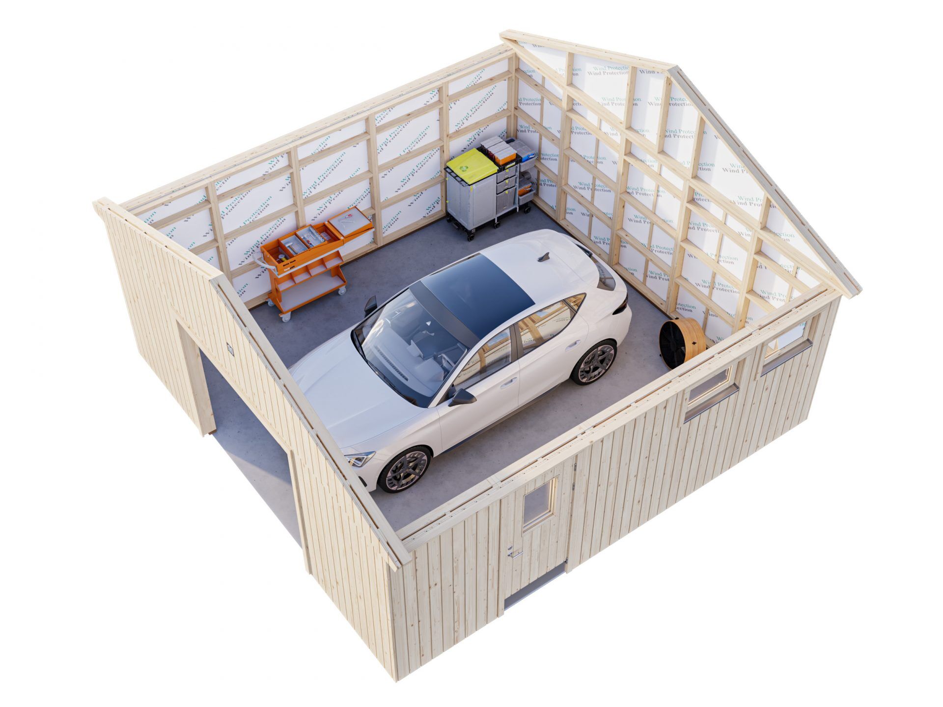 Palmako Holzgarage Andre 28,5 m² ohne Tor