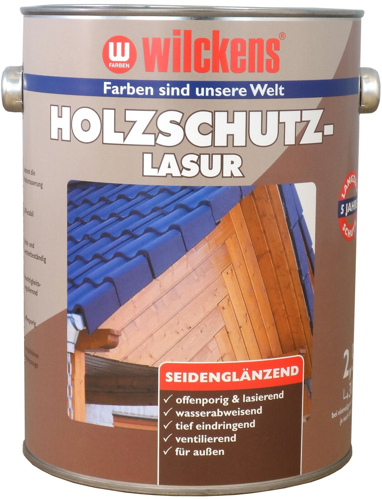 Wilckens Holzschutzlasur seidenglänzend 2.5l