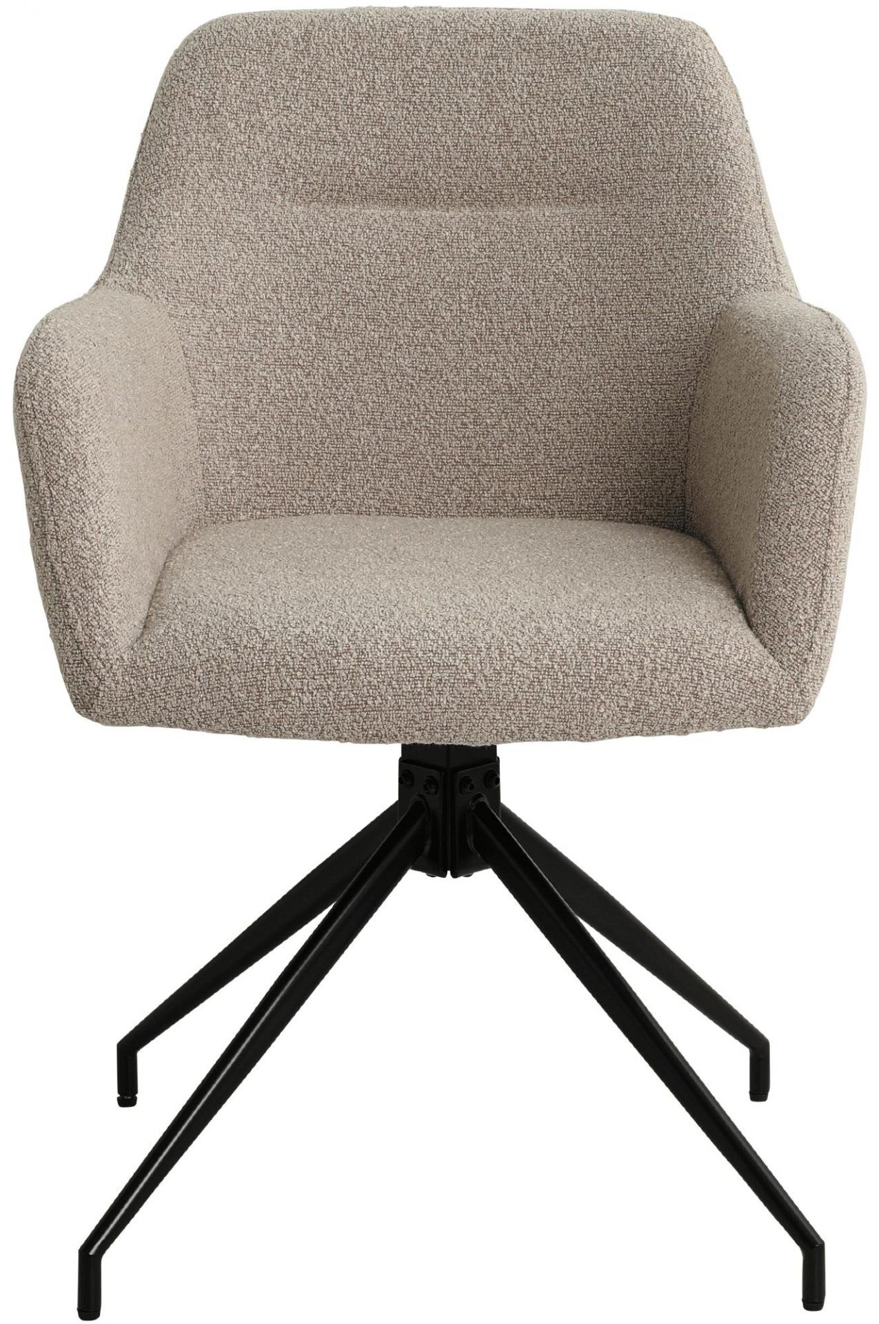 Esszimmerstuhl Merlinda Stoff Teddy, taupe