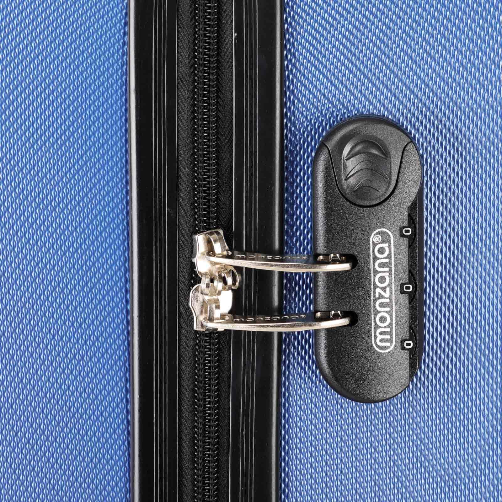 Hartschalenkoffer XL Rollen 360º Reisekoffer 90L Blau ABS