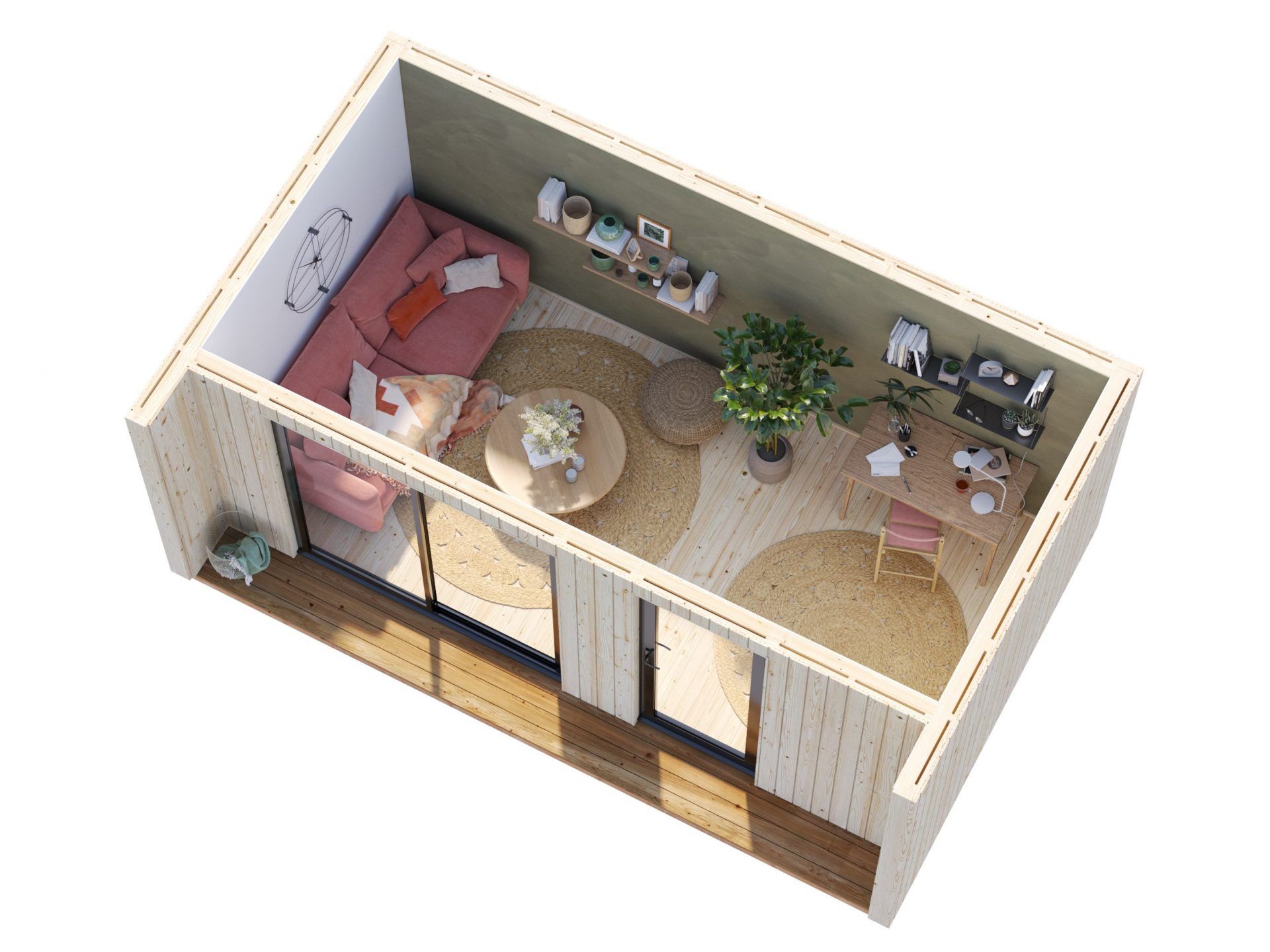 Palmako Tinyhaus Gartenhaus Rebekka 13,6 m²