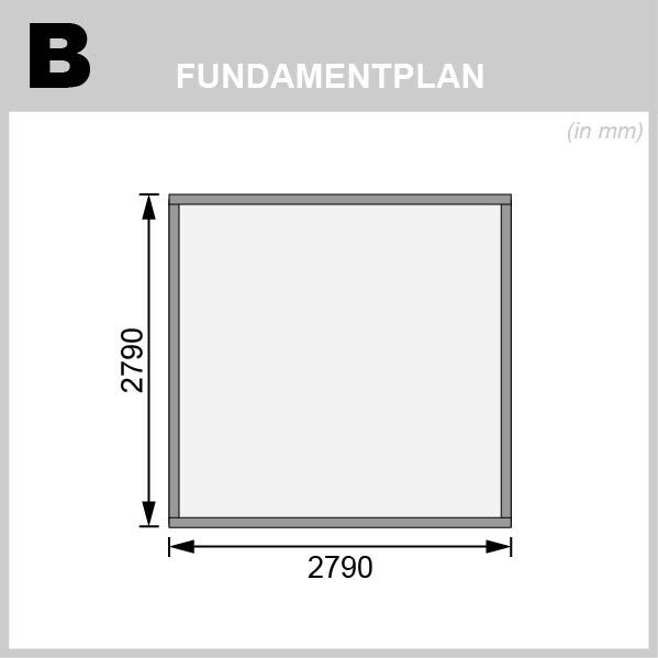 Pultdach Gartenhaus Bastrup 5 natur