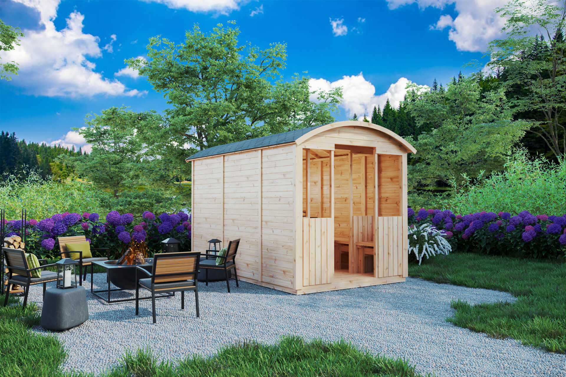 Gastrohaus Bauwagen Zirkuswagen Schäferwagen Pipowagen XL 330