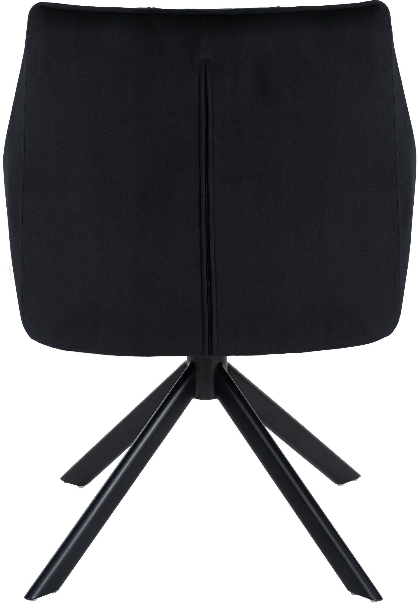 Esszimmerstuhl Swing Samt schwarz, schwarz