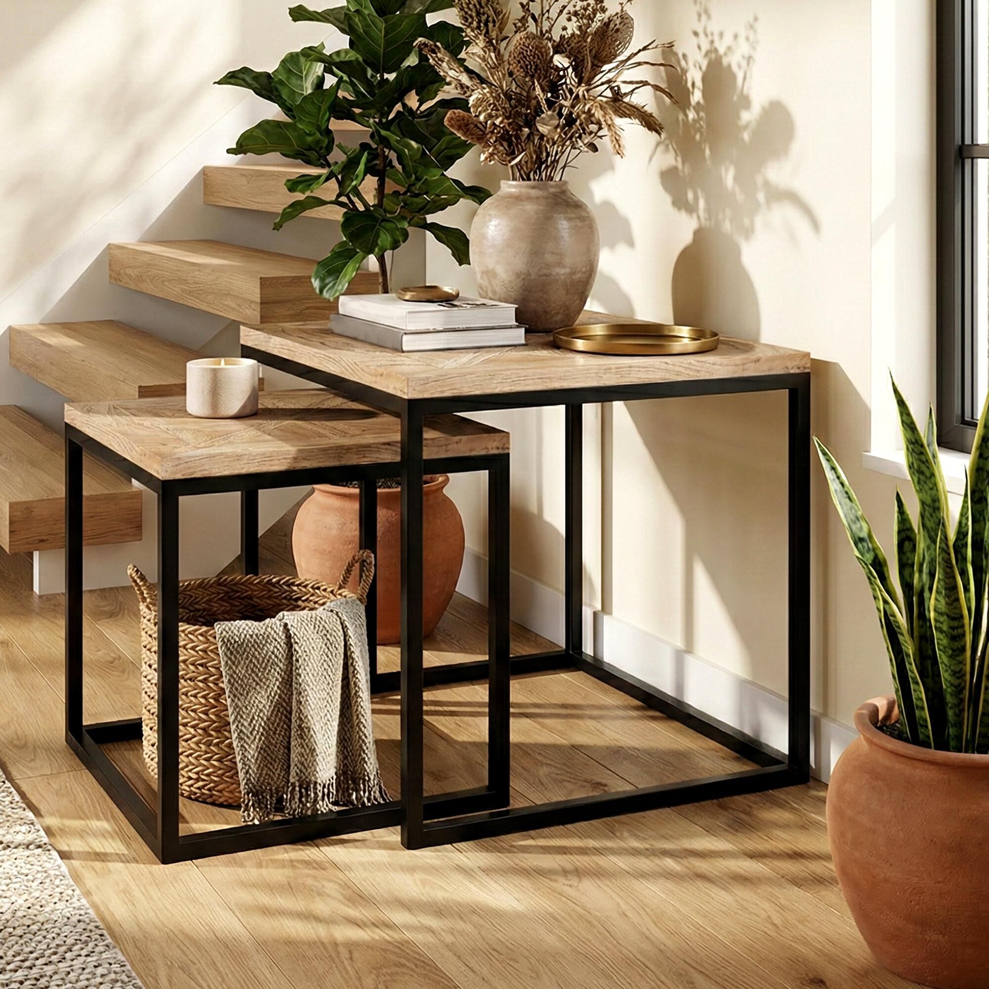 Beistelltisch 2er Set Talero, natura