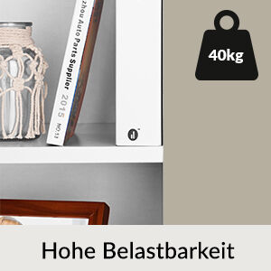 Bücherregal Skylar Weiß 106x30x30cm