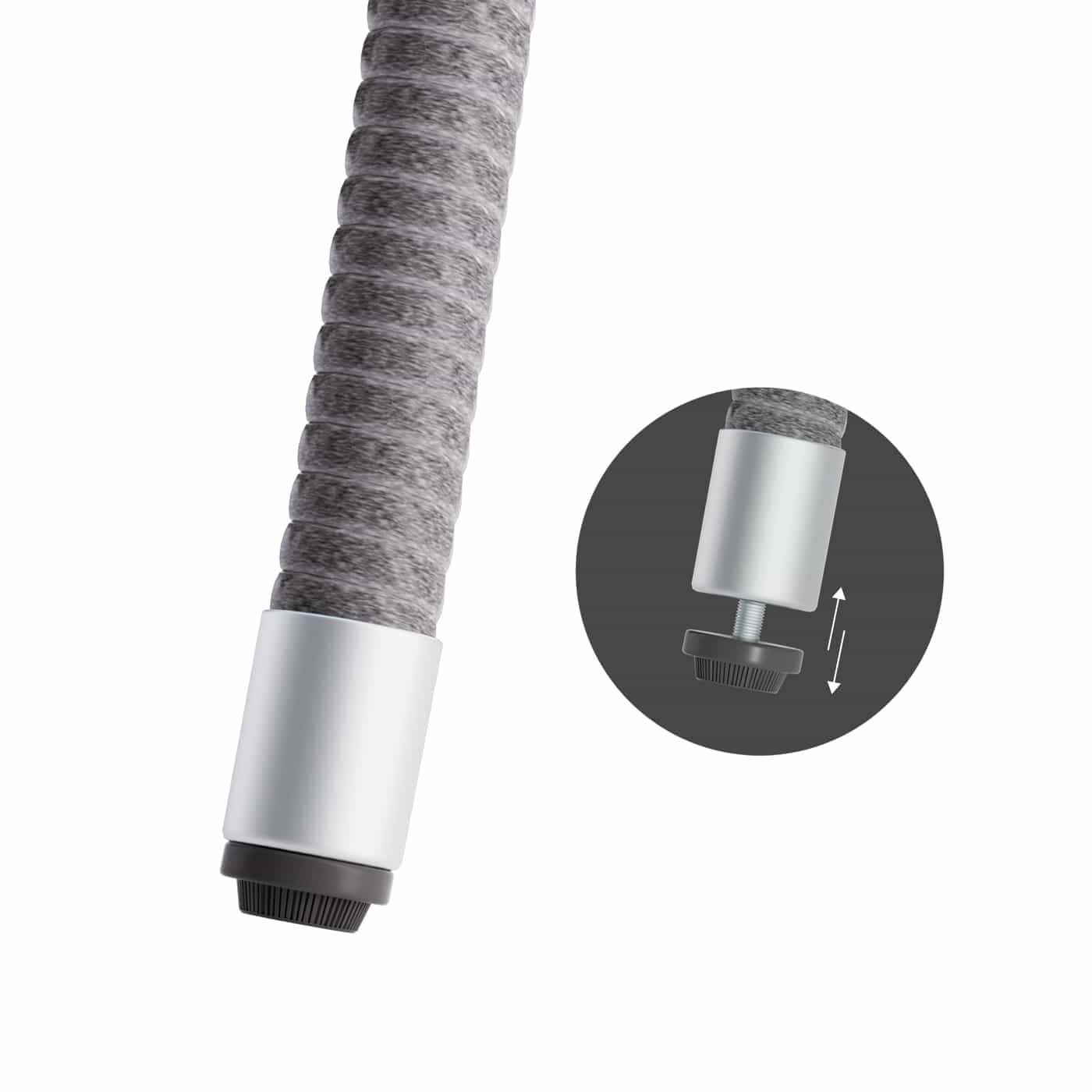 Polyrattan Tisch Grau Ø80cm