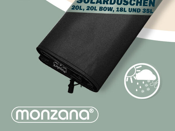 Solardusche Bow Schwarz 20L