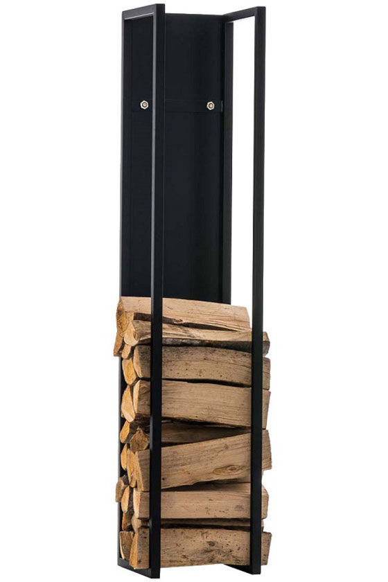 Kaminholzständer Spark 120, schwarz-matt