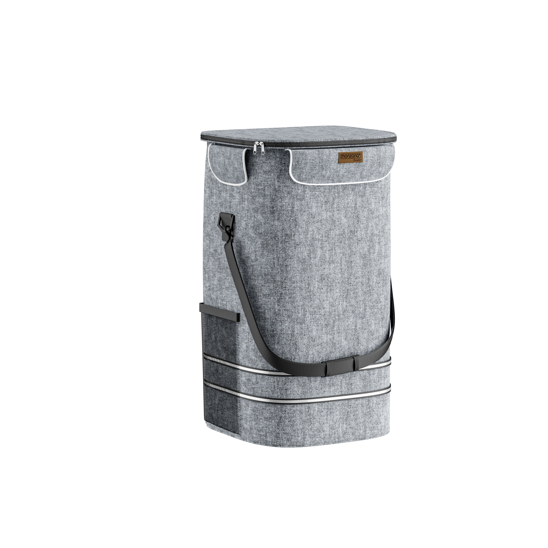 Einkaufstrolley Grau Alu 56L 31x24x54cm