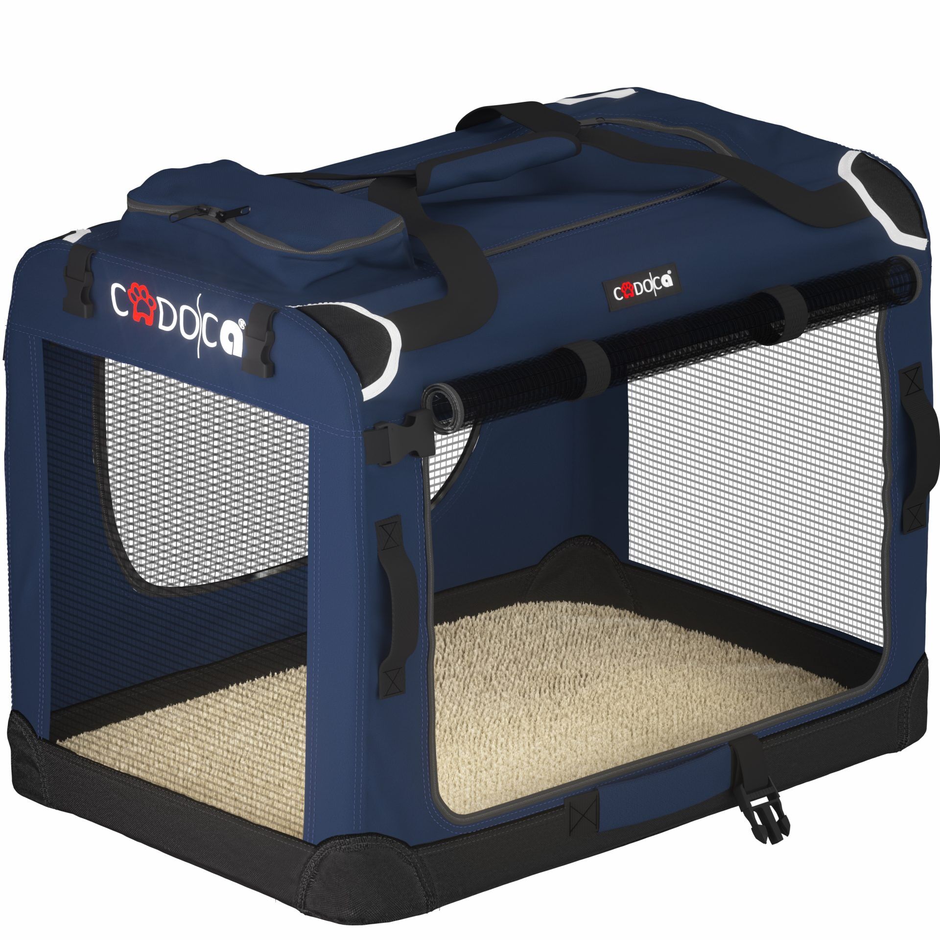 Hundebox faltbar M 50x34x36cm Blau