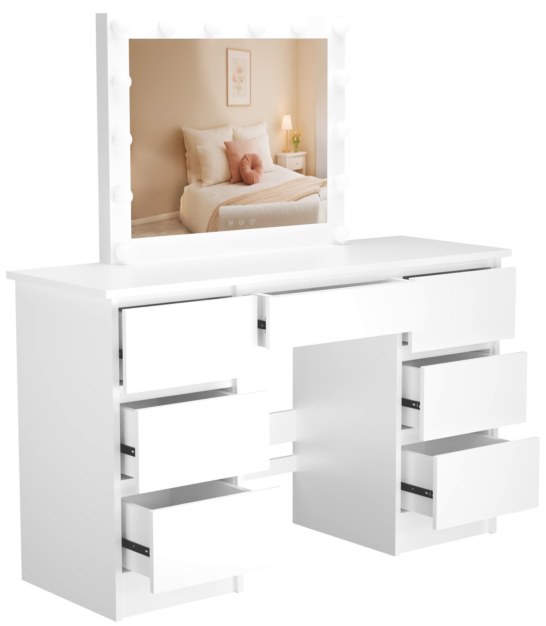 Schminktisch Duffy, weiß