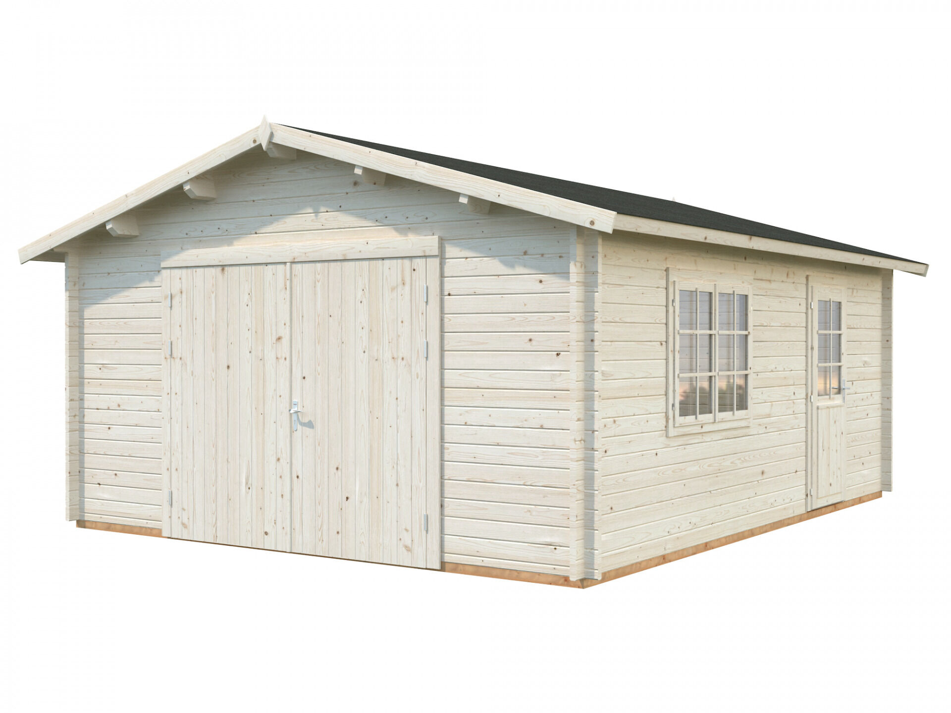 Palmako Holzgarage Roger 23,9 m² mit Holztor