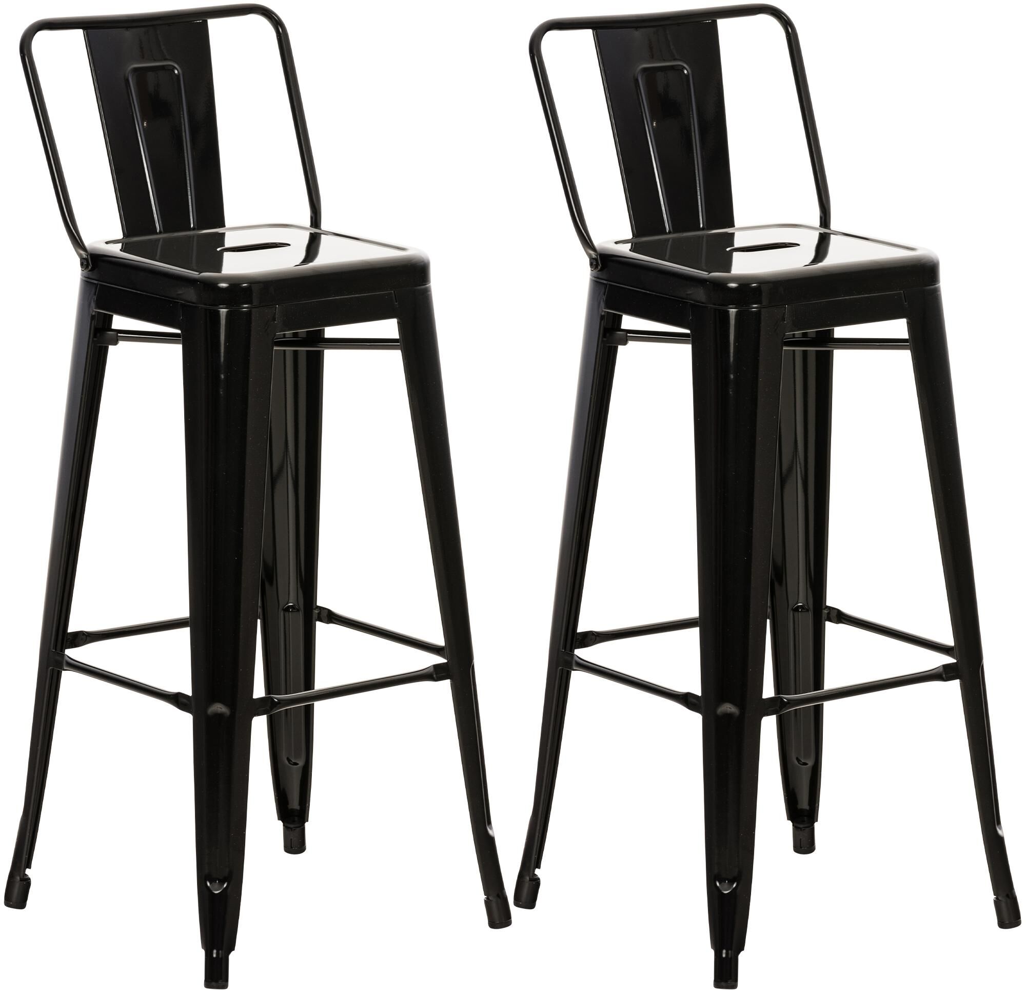 2er Set Barhocker Mason, schwarz