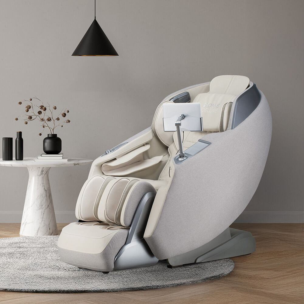 Massagesessel ALVINA mit Premium Webstoffpolsterung - Beige