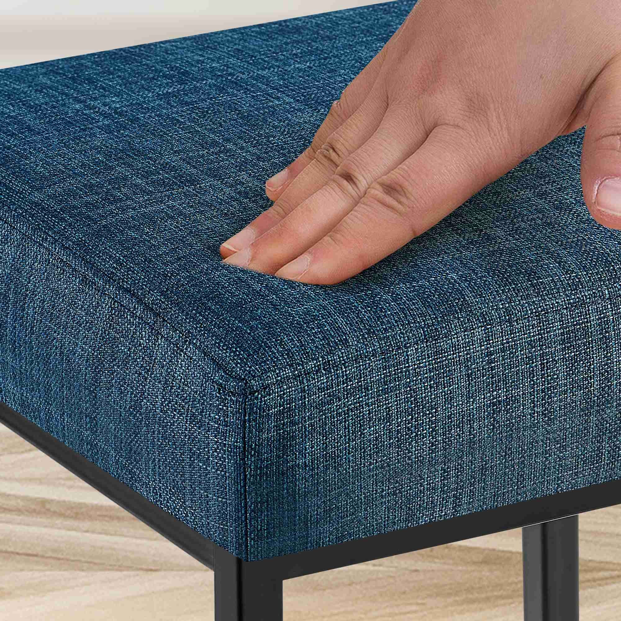 Barhocker Montreal B85 Stoff, blau