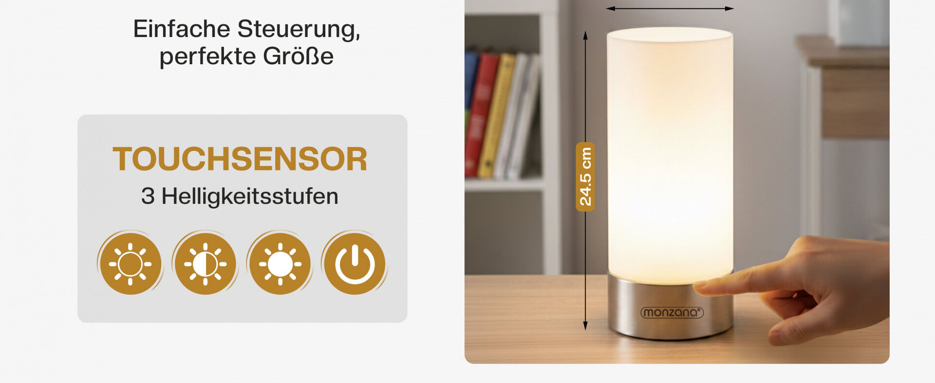 Tischlampe Lumo 2er-Set Weiß