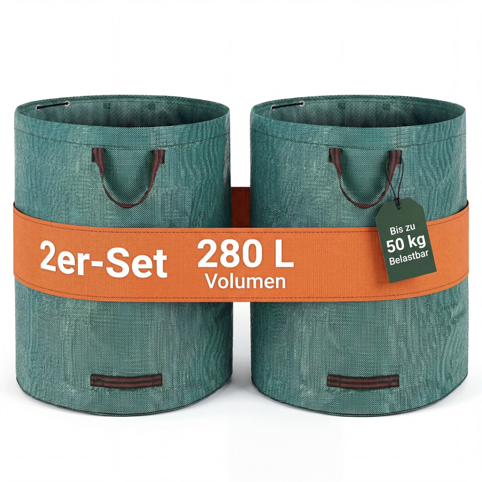 Gartentasche 2er-Set 280L max 50kg