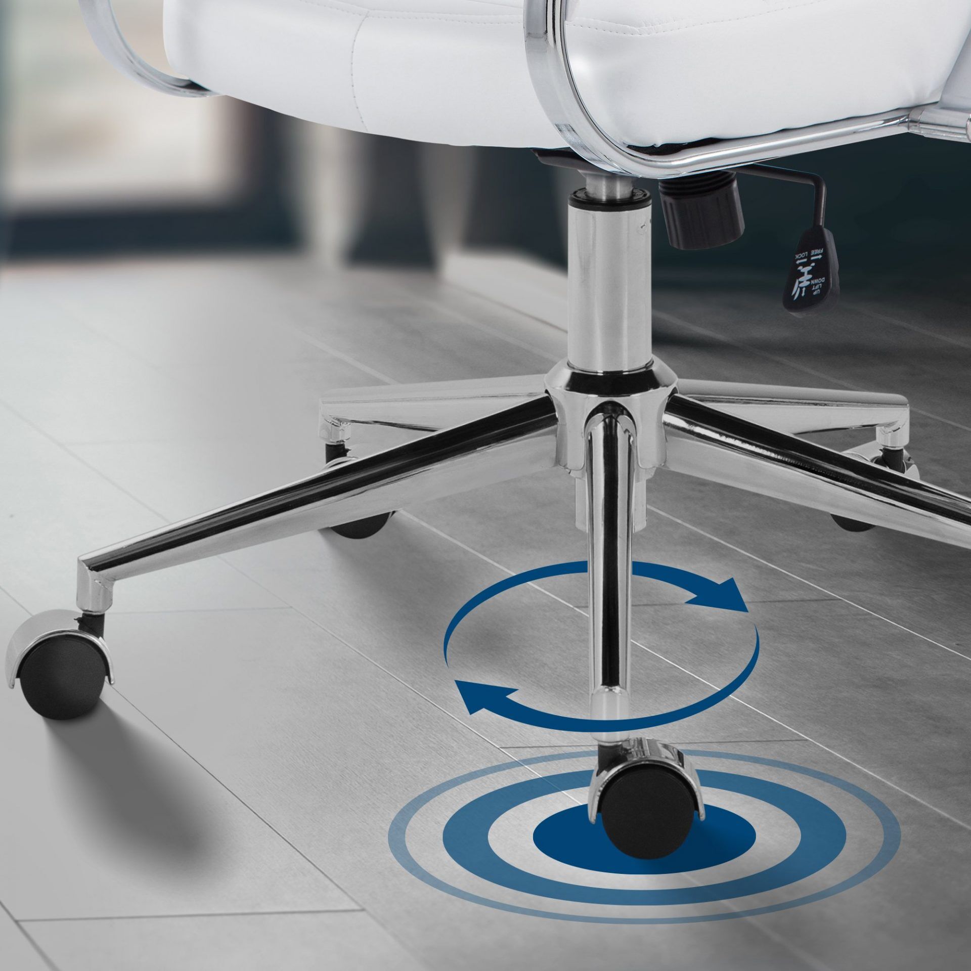 Bürostuhl Oakland Kunstleder, weiß