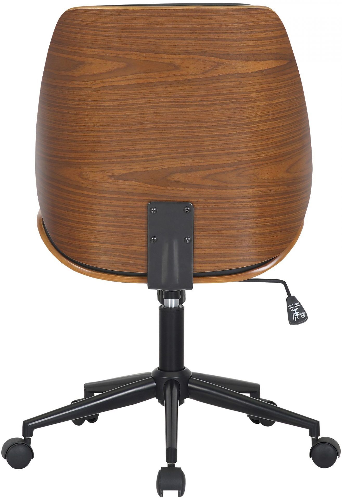 Bürostuhl Mitch schwarz, walnuss/schwarz