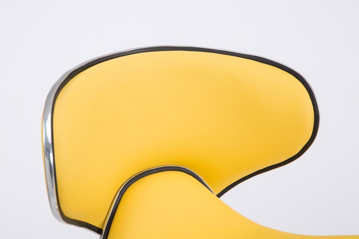 2er Set Barhocker Las Vegas V2 Kunstleder chrom, gelb