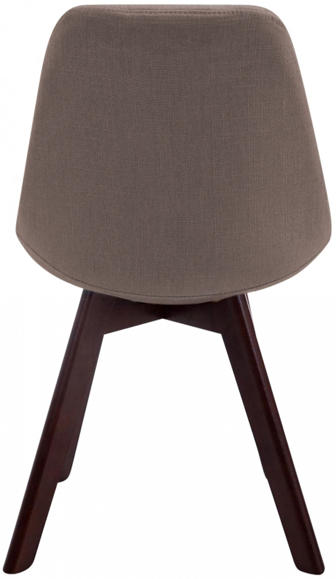 Besucherstuhl Borneo V2 Walnuss Stoff, taupe