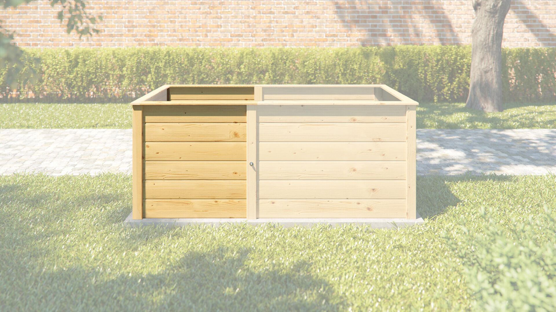 weka Ergänzungssatz Hochbeet Modular , 21 mm, natur, 67 cm