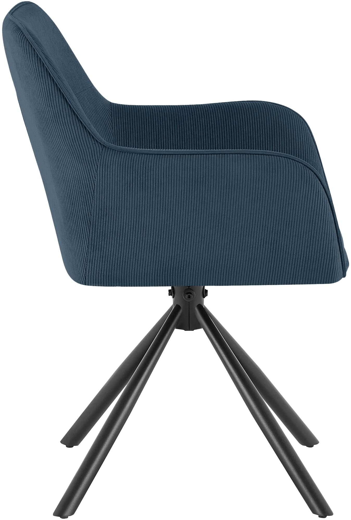 Stuhl Tipton Cord, blau