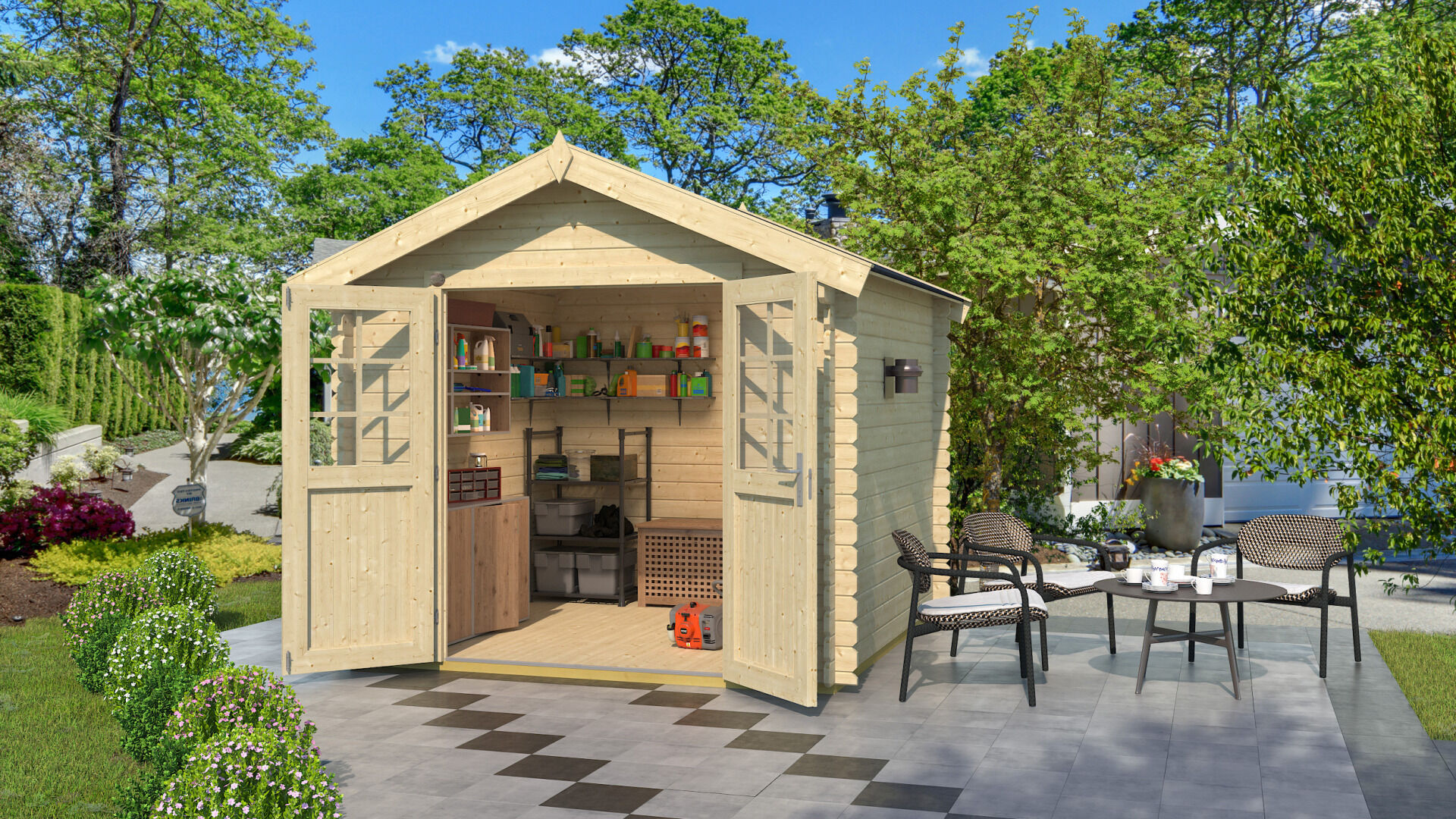 weka Garten [Q] Teras. Gartenhaus 2,9x2,8m