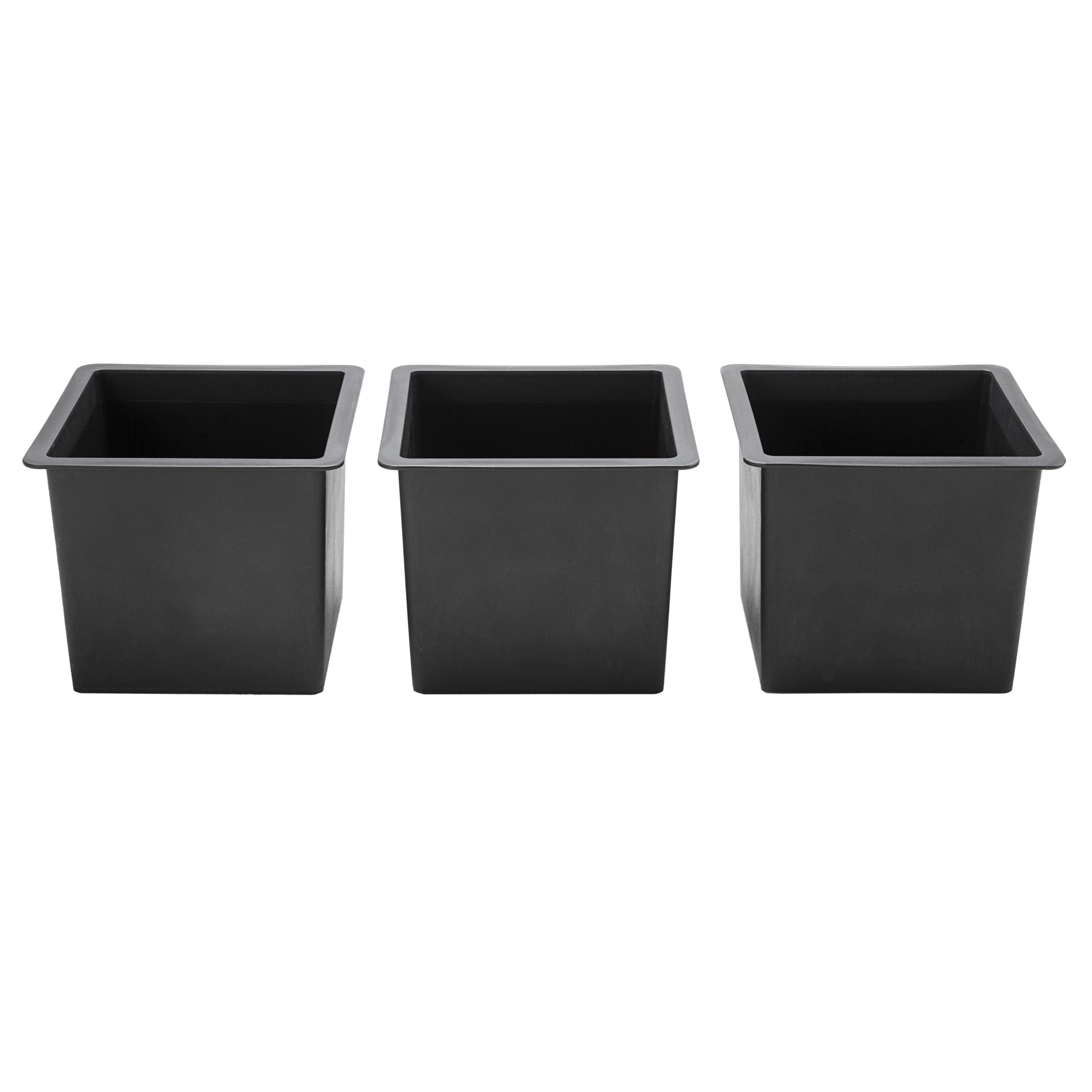 Polyrattan Blumentopf Schwarz 83x30,5x60cm