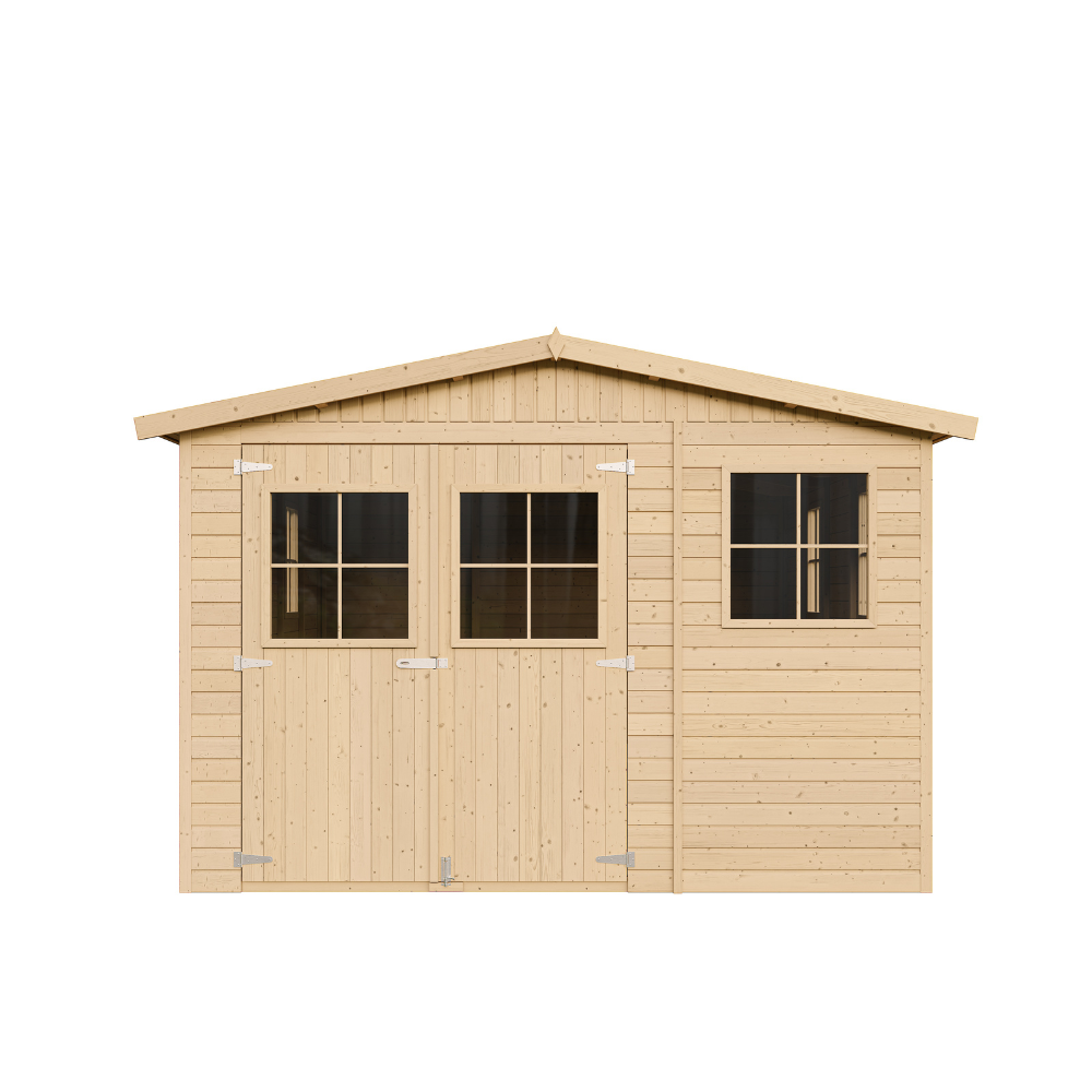 Gartenhaus Robert M337+M337G mit Boden – Gerätehaus Holz 303 x 493 cm – 15 m2
