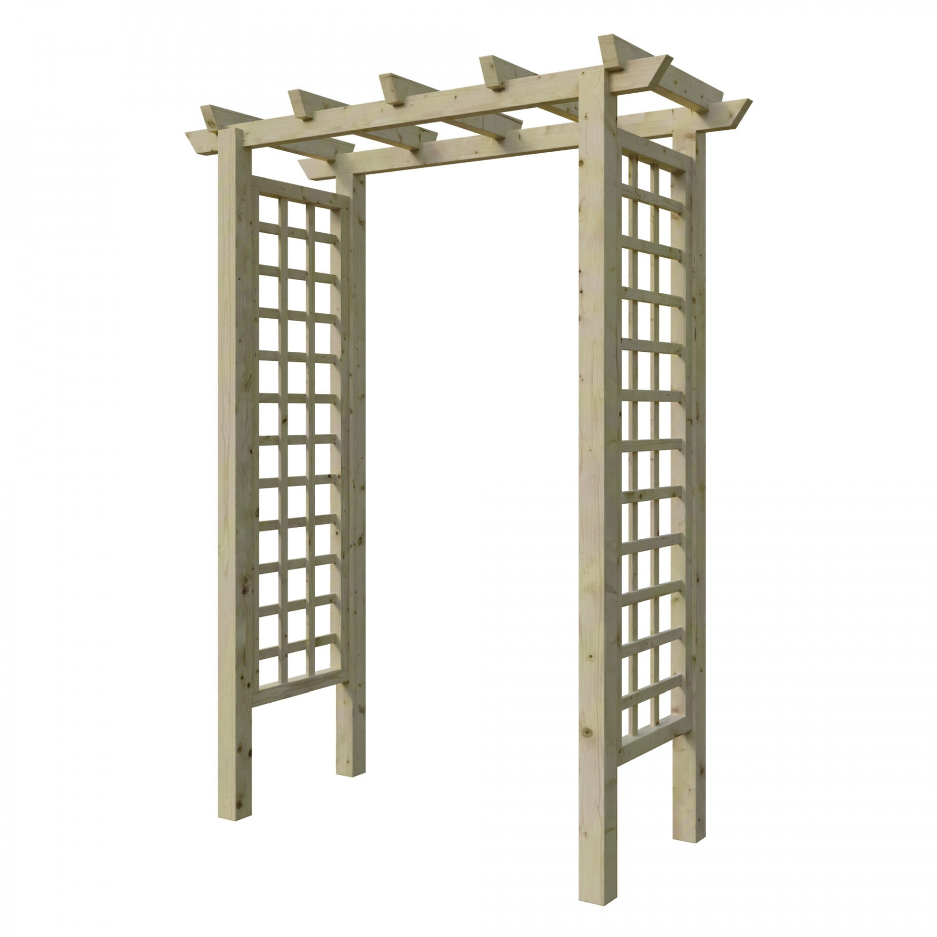 CLEMATIS Eingangspergola gerade, ca. 160 x 210 x 62 cm, kdi-grün, Durchgang ca. 114 cm