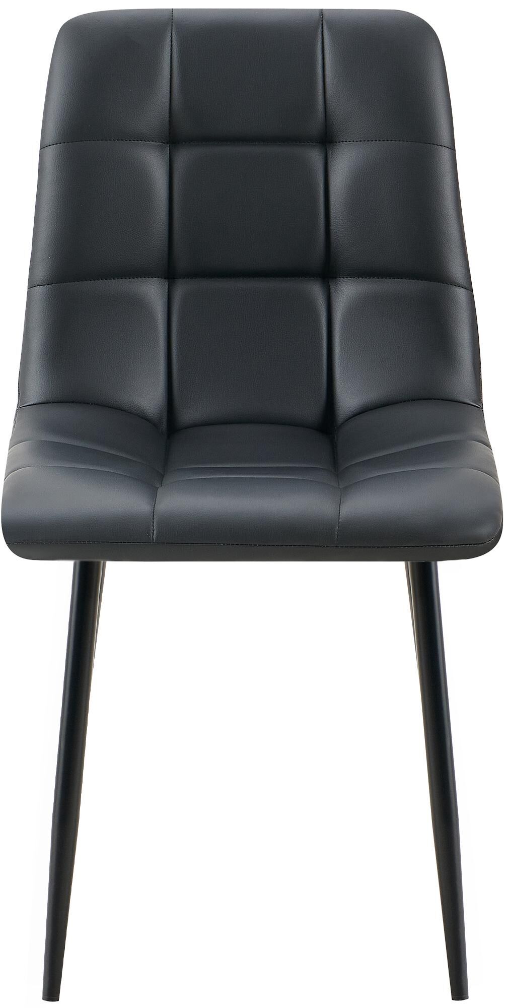 Esszimmerstuhl Antibes Kunstleder, schwarz