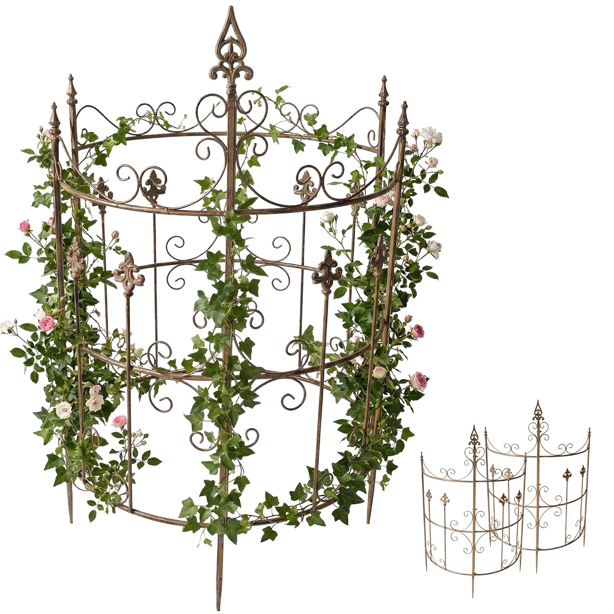 2er Set Rankgitter Klivia, braun