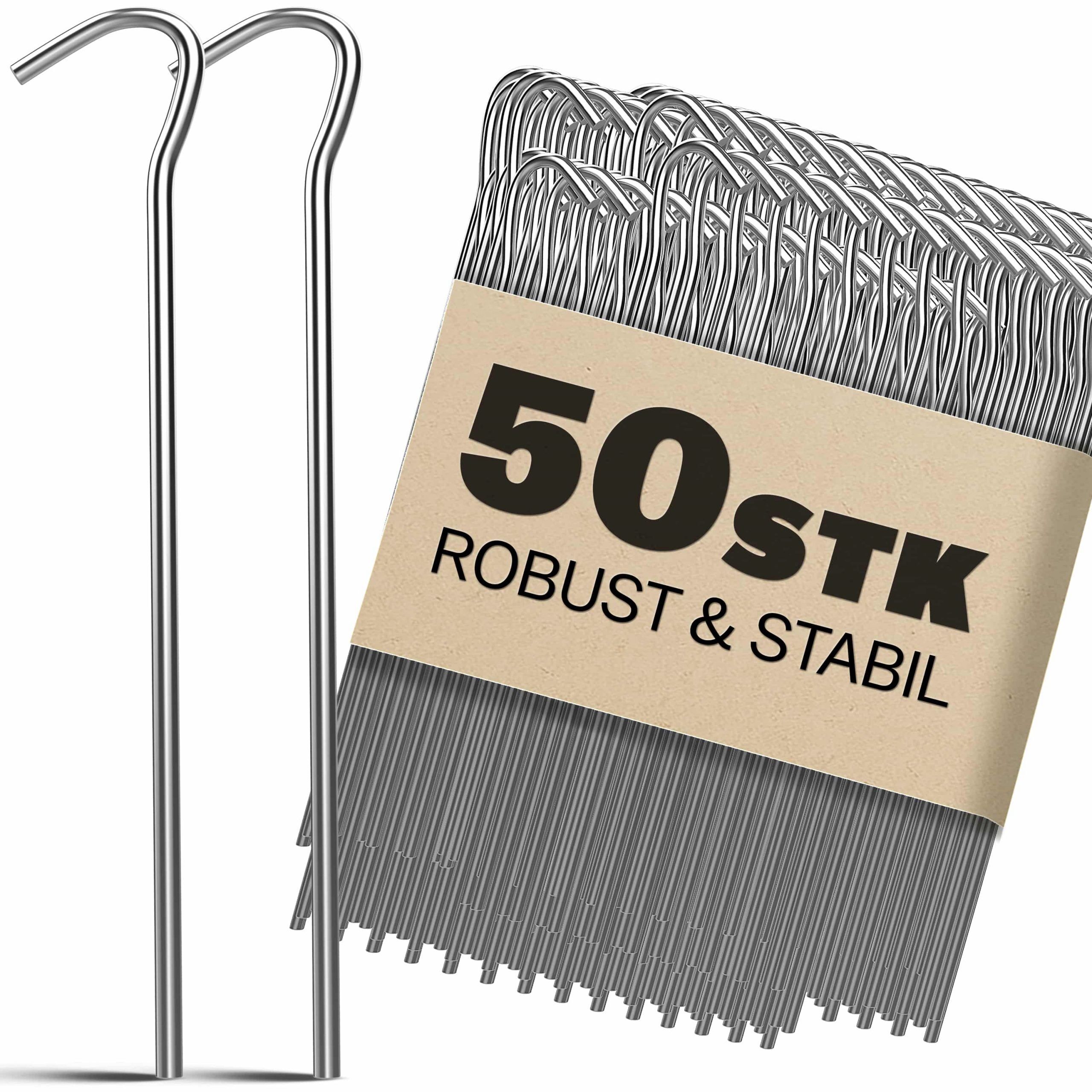 Heringe 50er-Set Stahl Ø3,5mm verzinkt