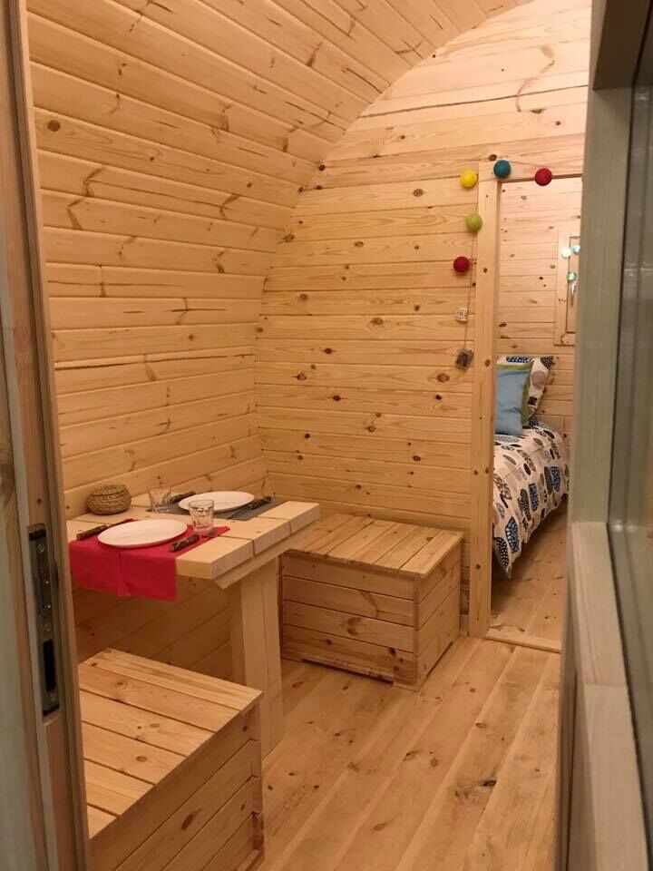 Camping Fass Oslo 300x480, schwarz - Hexagonal