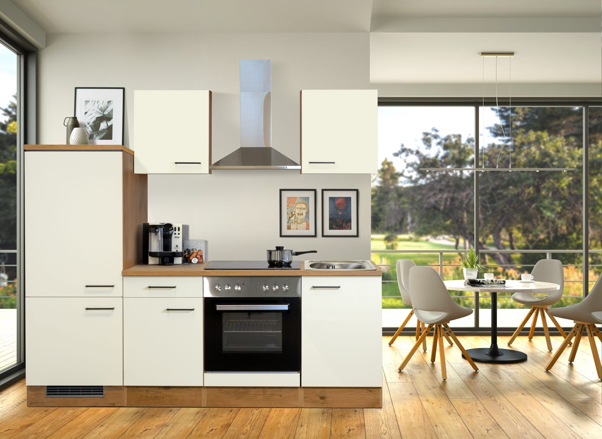 Küchenzeile Avila 220 cm mit E-Geräten