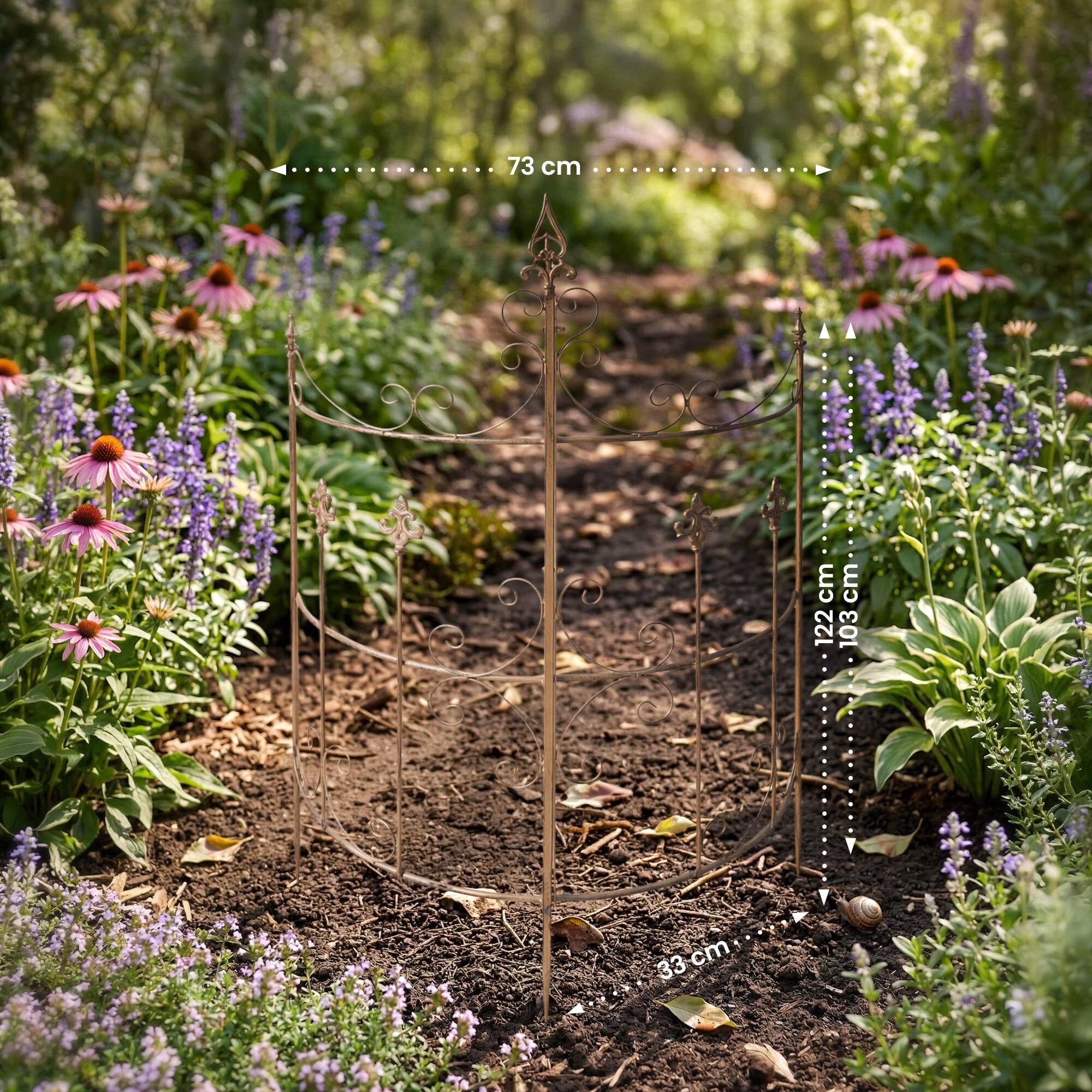 2er Set Rankgitter Klivia, braun