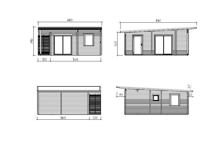 Palmako Ferienhaus Cecilia 30 m2