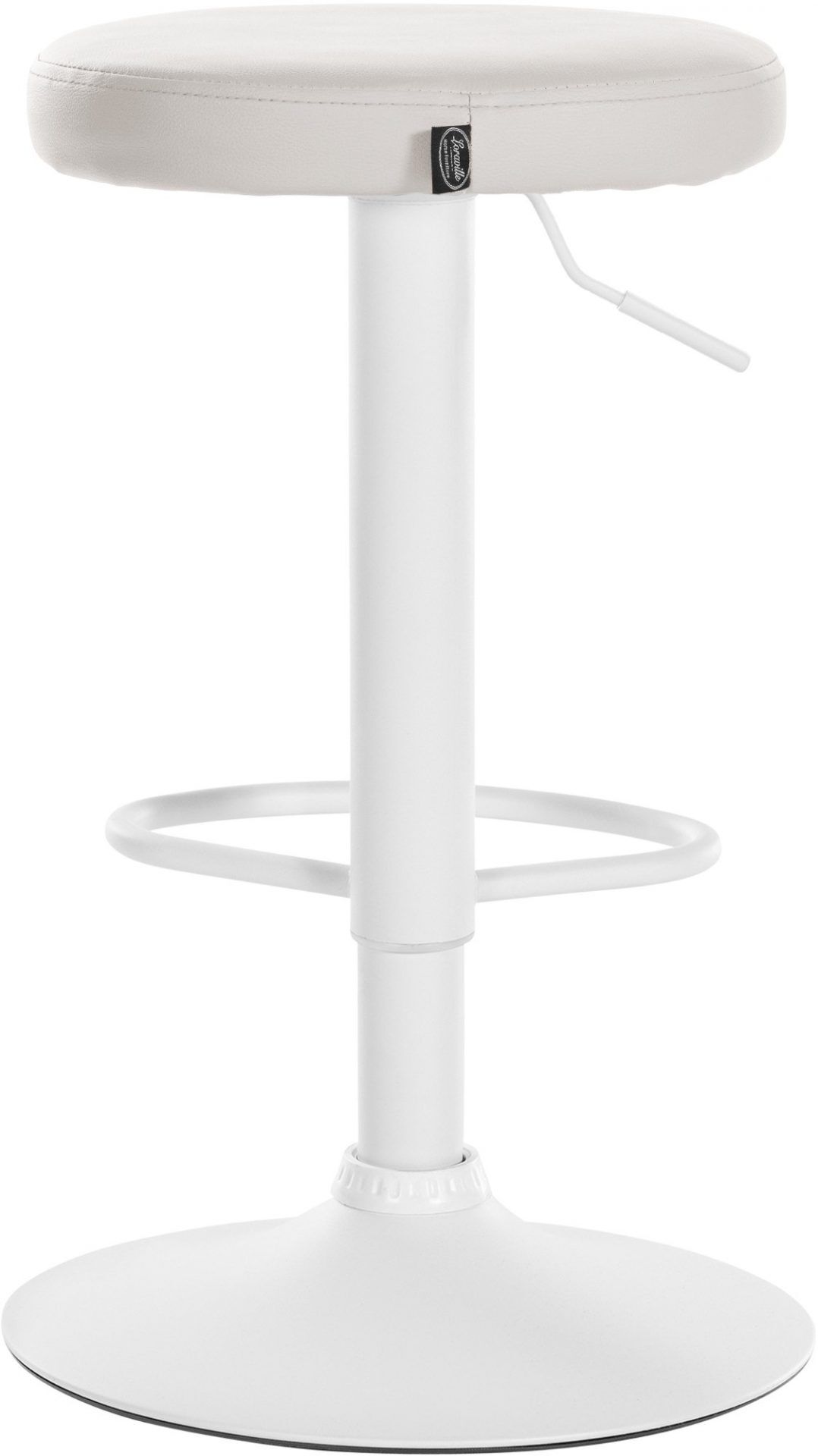 2er Set Barhocker Ponte Kunstleder weiß, weiß