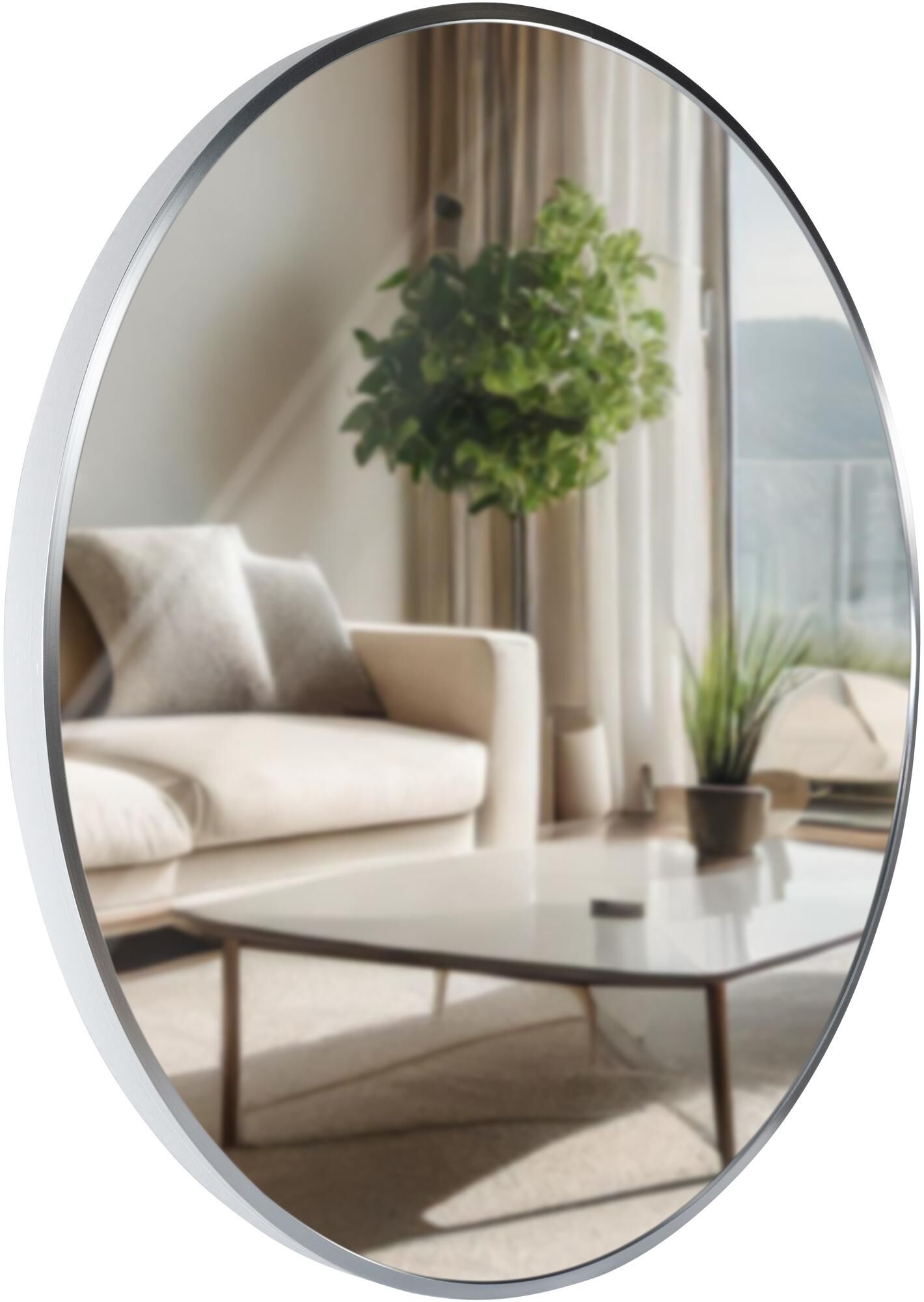 Wandspiegel Elsie L, silber