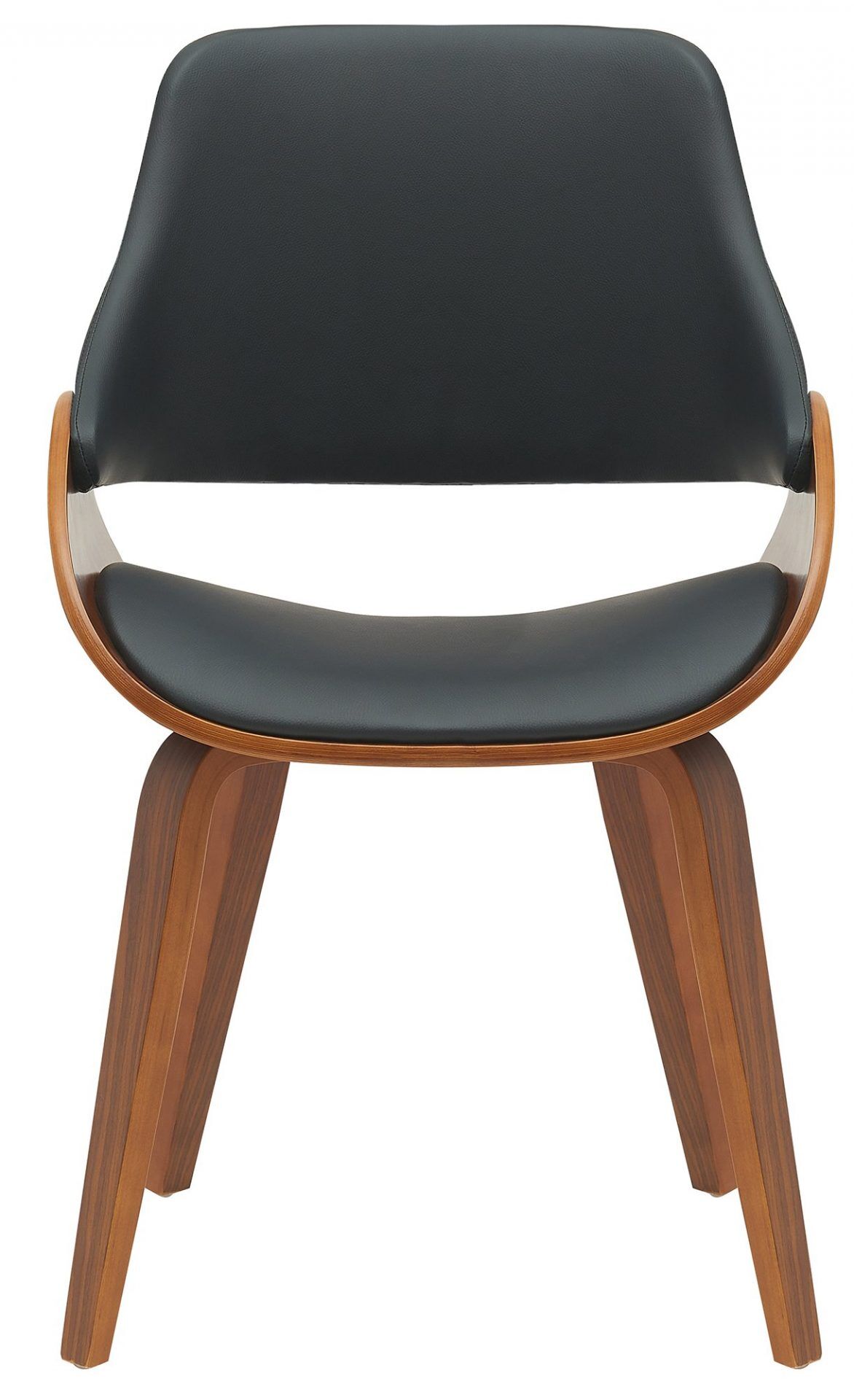 2er Set Esszimmerstuhl Vangale, walnuss/schwarz