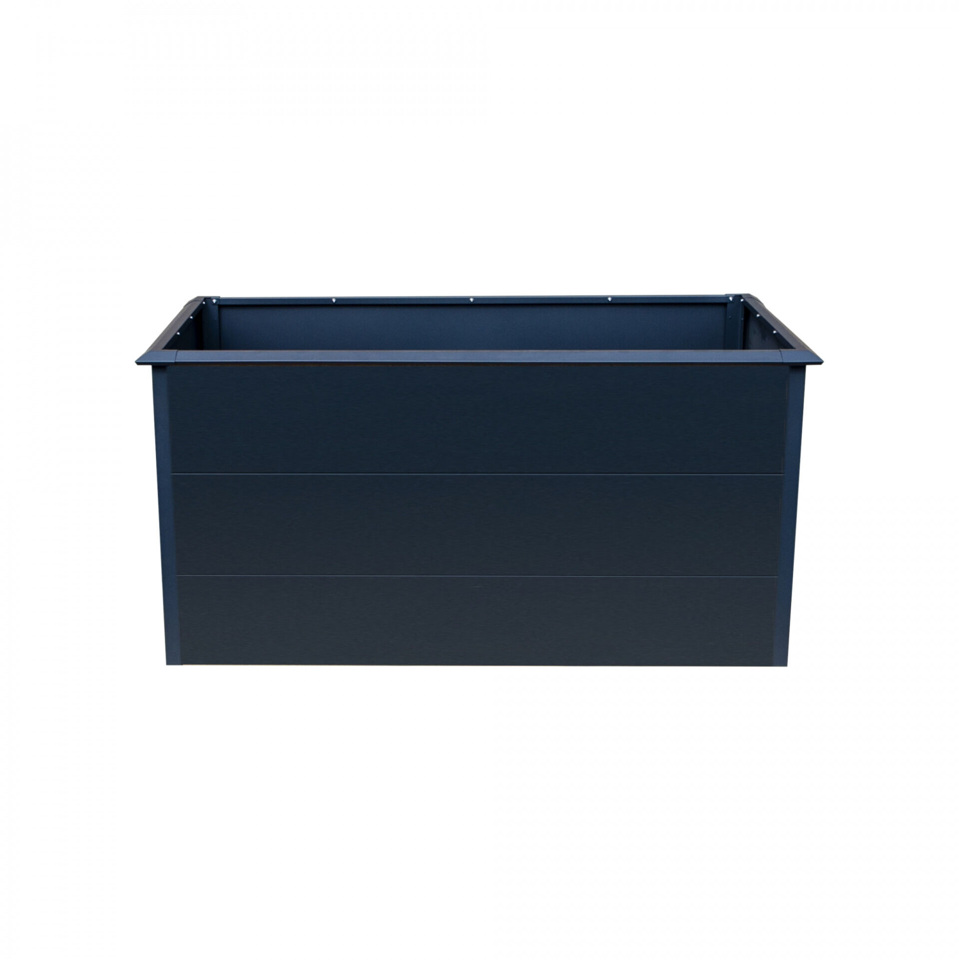 EVA Metall-Hochbeet ANTHRAZIT, 150 x 75 x 77 cm, Stahl verz. pulverbesch., mit Schneckenschutzkante